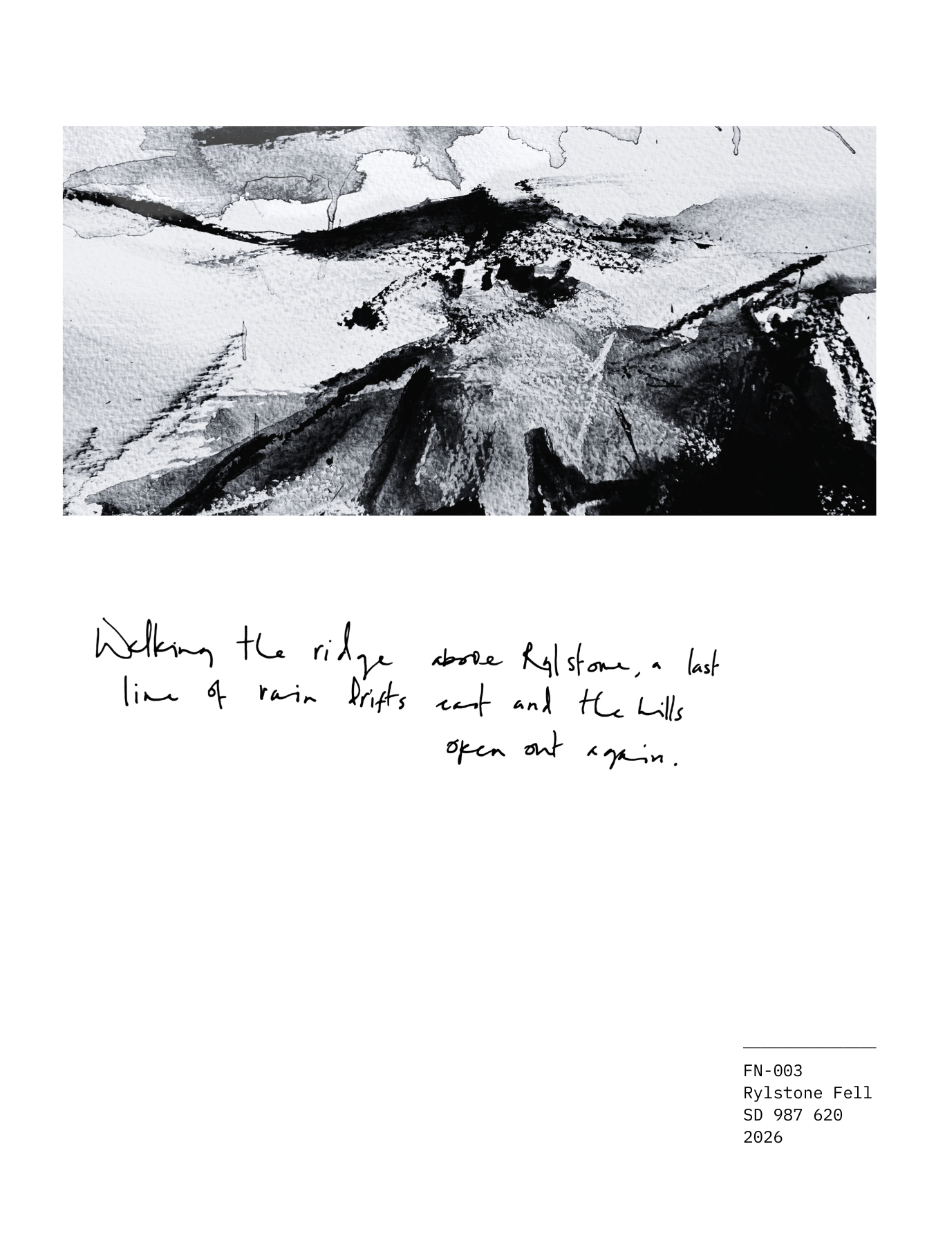 Field Note - Rylstone Fell 002